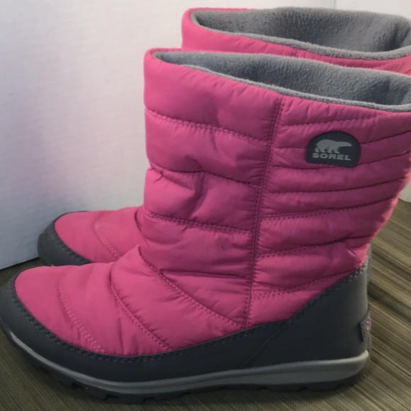 Sorel waterproof boots pink and gray size 6. Nice - Picture 3 of 6
